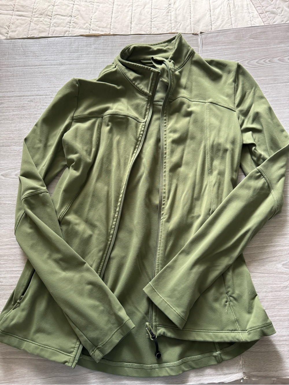 Women’s Olive Green Full-Zip Jacket